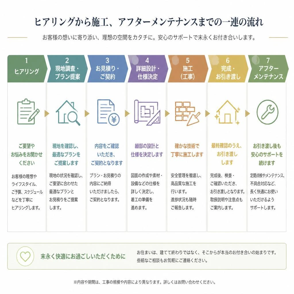 5. フロー - 施工の流れ